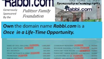 Rabbi com sponsor pulitzer foundation